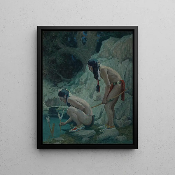 Eaux sacrées - Eanger Irving Couse — quadro incorniciato alla parete