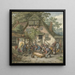 Ebollire il maiale - Adriaen van Ostade — quadro incorniciato alla parete