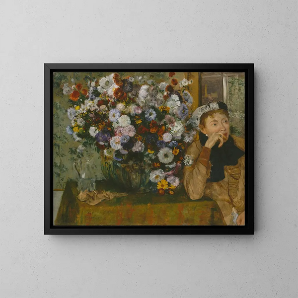 Edgar Degas - A Woman Seated beside a Vase of Flowers.webp