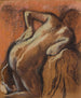 Dopo il bagno donna che si asciuga (Conflitto di casi) - Edgar Degas — vista dell’opera
