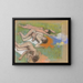 Dopo il bagno, tre donne nude - Edgar Degas — quadro incorniciato alla parete