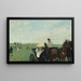 Alle corse in campagna - Edgar Degas — quadro incorniciato alla parete