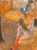 Attesa di un cliente - Edgar Degas — vista dell’opera