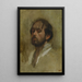 Autoritratto - Edgar Degas — quadro incorniciato alla parete