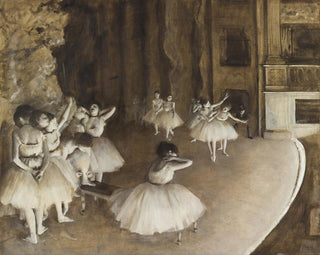 Ripetizione di balletto sul palco - Edgar Degas — vista dell’opera