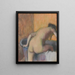 Bagnetto che entra in una vasca da bagno - Edgar Degas — quadro incorniciato alla parete