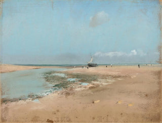 Spiaggia a bassa marea all'estuario del fiume - Edgar Degas — vista dell’opera