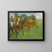 Prima della corsa - Edgar Degas — quadro incorniciato alla parete