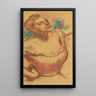 Edgar Degas - Buste de danseuse au corsage rouge.webp