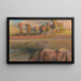 Cavallo sul bordo della pozzanghera - Edgar Degas — quadro incorniciato alla parete