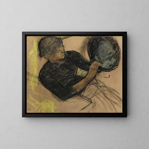 Chez la modiste - Edgar Degas — quadro incorniciato alla parete