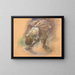 Danseuse ajustant son chausson - Edgar Degas — quadro incorniciato alla parete