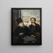Degas ed Évariste de Valernes - Edgar Degas — quadro incorniciato alla parete