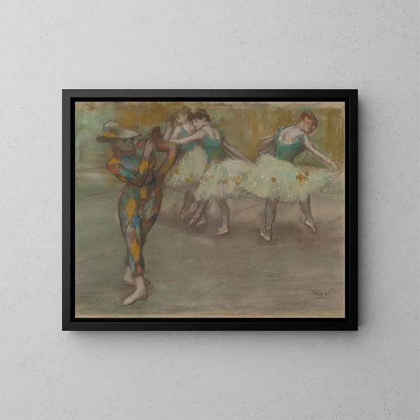 Danza dell'Arlecchino - Edgar Degas — quadro incorniciato alla parete