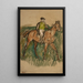 Jockey a cavallo - Edgar Degas — quadro incorniciato alla parete