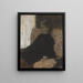 Dama in nero - Edgar Degas — quadro incorniciato alla parete