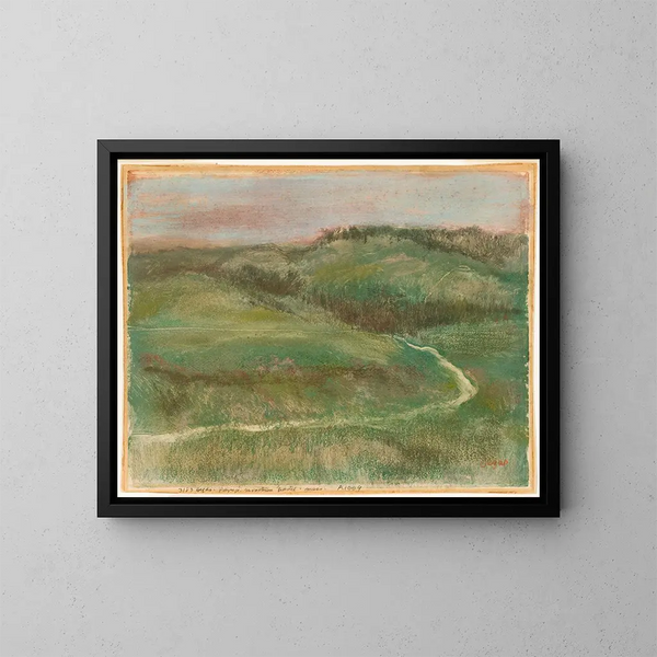 Paesaggio - Edgar Degas — quadro incorniciato alla parete