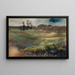 Paesaggio con camini - Edgar Degas — quadro incorniciato alla parete