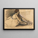 Il riposo della ballerina - Edgar Degas — quadro incorniciato alla parete
