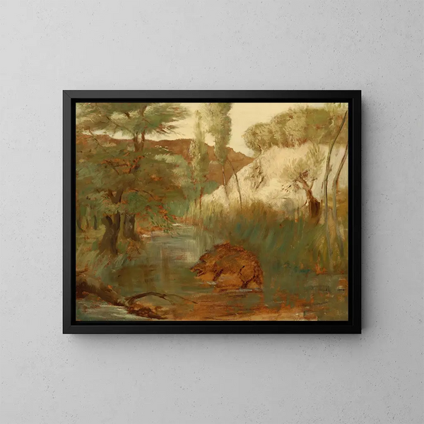 Il Cinghiale - Edgar Degas — quadro incorniciato alla parete