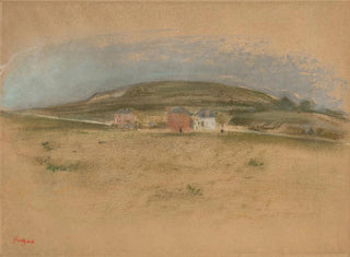 Case ai piedi di una scogliera - Edgar Degas — vista dell’opera
