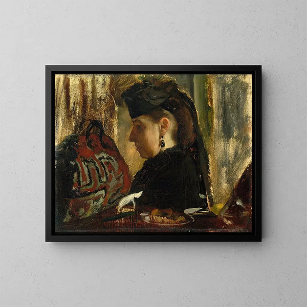 Marie Dihau 1843-1935 - Edgar Degas — quadro incorniciato alla parete