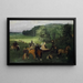 Su l'ippodromo, la corsa - Edgar Degas — quadro incorniciato alla parete