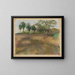 Champ labouré bordé d'arbres - Edgar Degas — quadro incorniciato alla parete