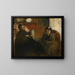 Ritratto della signora Lisle e della signora Loubens - Edgar Degas — quadro incorniciato alla parete