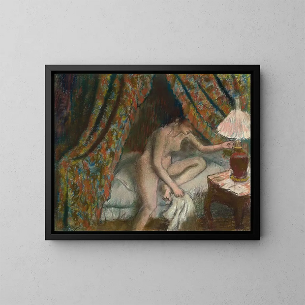 Ritratto di pensione - Edgar Degas — quadro incorniciato alla parete