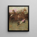 Scène di steeple - inseguimento: Il fantino caduto - Edgar Degas — quadro incorniciato alla parete