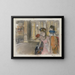 Cantanti sul palco - Edgar Degas — quadro incorniciato alla parete