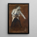 Riproduzione del dipinto Figura femminile in piedi con il busto nudo Giovane donna al suo toilette - Edgar Degas