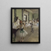 La classe di ballet - Edgar Degas — quadro incorniciato alla parete