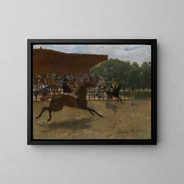 Le Faux Départ - Edgar Degas — quadro incorniciato alla parete