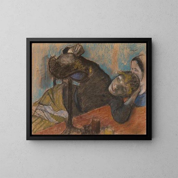 La modista - Edgar Degas — quadro incorniciato alla parete