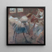 Tre danzatrici che si preparano per la lezione - Edgar Degas — quadro incorniciato alla parete
