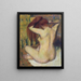 Donna che si pettina i capelli - Edgar Degas — quadro incorniciato alla parete