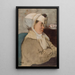 Donna con benda - Edgar Degas — quadro incorniciato alla parete