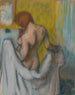 Donna con un asciugamano - Edgar Degas — vista dell’opera