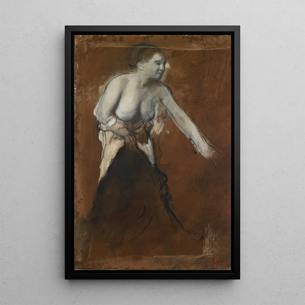 Edgar Degas - Young Woman Half Undressed Young Woman At The Toilet.webp