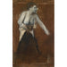 Riproduzione del dipinto Giovane donna a metà svestita Giovane donna in toilette - Edgar Degas