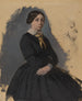 Giovane donna in nero - Edgar Degas — vista dell’opera