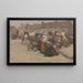 Mercato di Étaples - Edgard Farasyn — quadro incorniciato alla parete