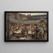 Il Vecchio Mercato del Pesce ad Anversa nel 1882 - Edgard Farasyn — quadro incorniciato alla parete