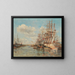 Il porto di La Rochelle - Edmond-Marie Petitjean — quadro incorniciato alla parete