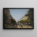 Le Boulevard des Italiens - Edmond Grandjean — quadro incorniciato alla parete