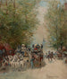 Scène di strada con omnibus al Pont-au-Change - Edmond Morin — vista dell’opera
