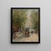 Scène di strada con omnibus al Pont-au-Change - Edmond Morin — quadro incorniciato alla parete