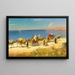 Caravane lungo la costa - Edmund Berninger — quadro incorniciato alla parete